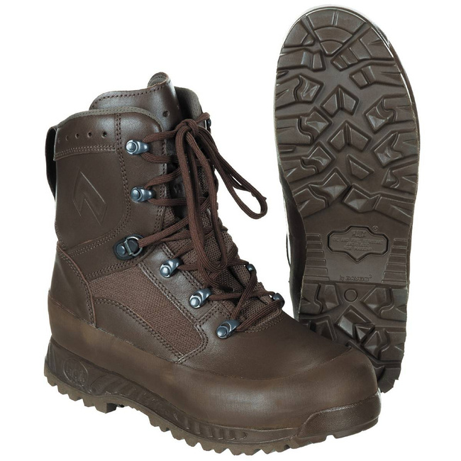 GB COMBAT BOOTS "HAIX" BROWN USED Military Surplus \ Used