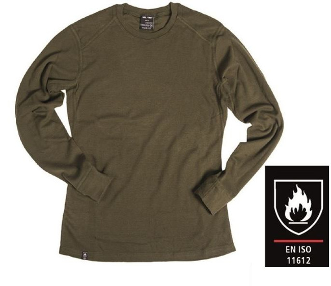 LONG SLEEVE UNDERSHIRT FLAME RESISTANT ISO11612 CERTIFIED MilTec