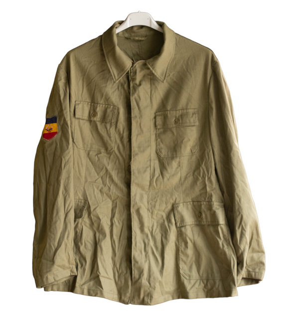 FIELD SHIRT PATRIOTIC GUARDS MILITARY SURPLUS ROMANIAN ARMY OLIVE