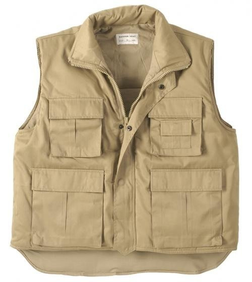 US KHAKI RANGER VEST LINED IMPORT Khaki Apparel \ Vests \ Hunting
