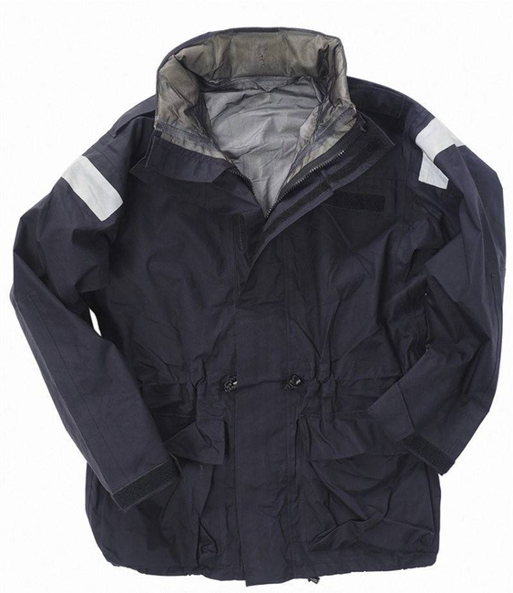 BRIT. BLUE WET WEATHER JACKET (3LAYERLAMI.) USED Military Surplus