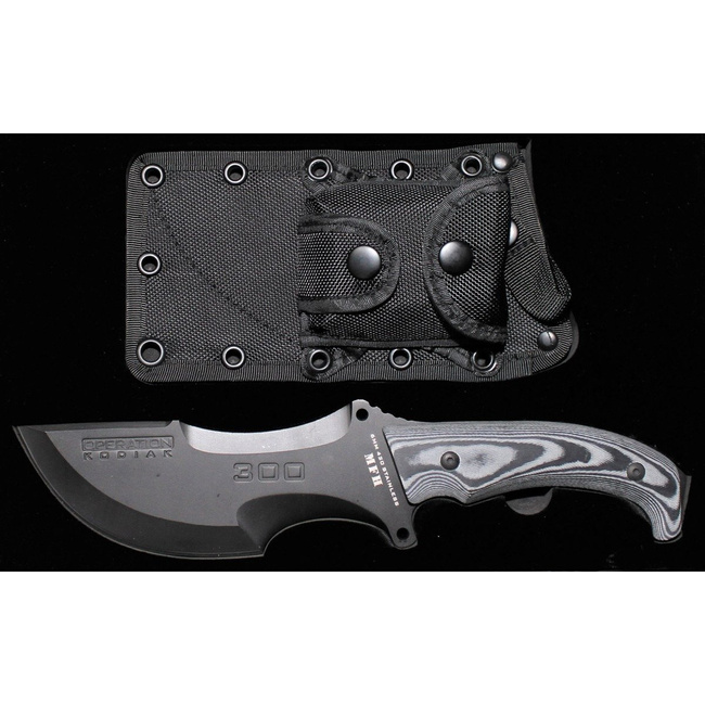 Knife, "OPERATIONKODIAK", with black nylon sheath Trekking