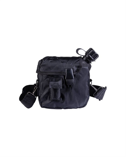 US 2QT CANTEEN WITH COVER AND STRAP BLACK Military Tactical \ Eat