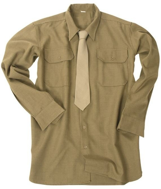 US Brown M37 Wool Shirt Military Surplus \ Reenactment \ Clothing US