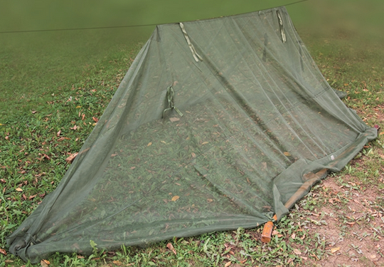 US Military Issue Pup Tent Shelter Half mosquito net set of 3 poles free ship 