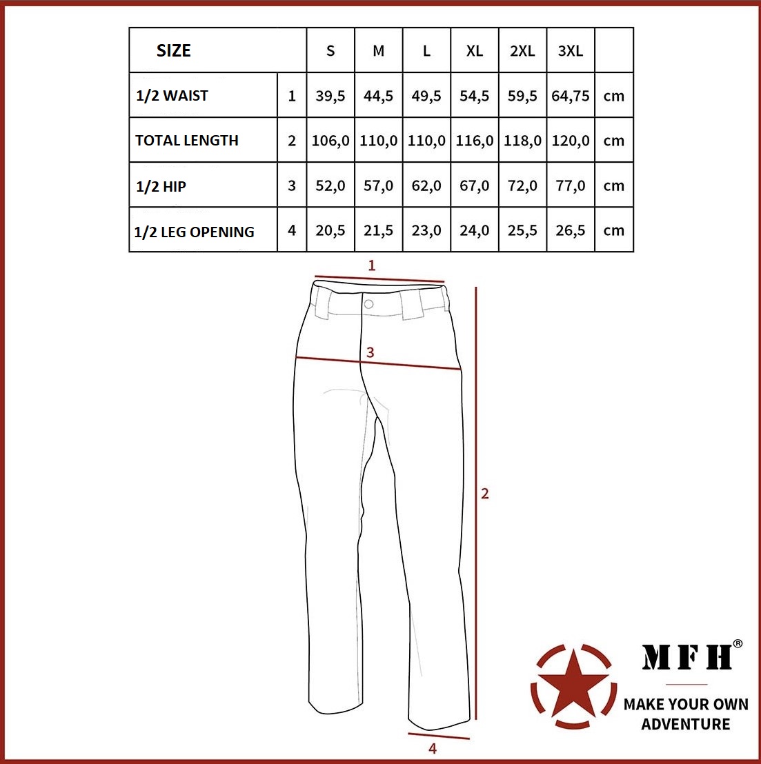 Aggregate more than 82 bdu pants size chart latest - in.eteachers