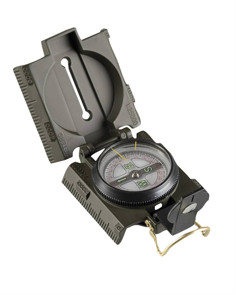 Us Od Metal Compass With Led Light Military Tactical \ Navigation
