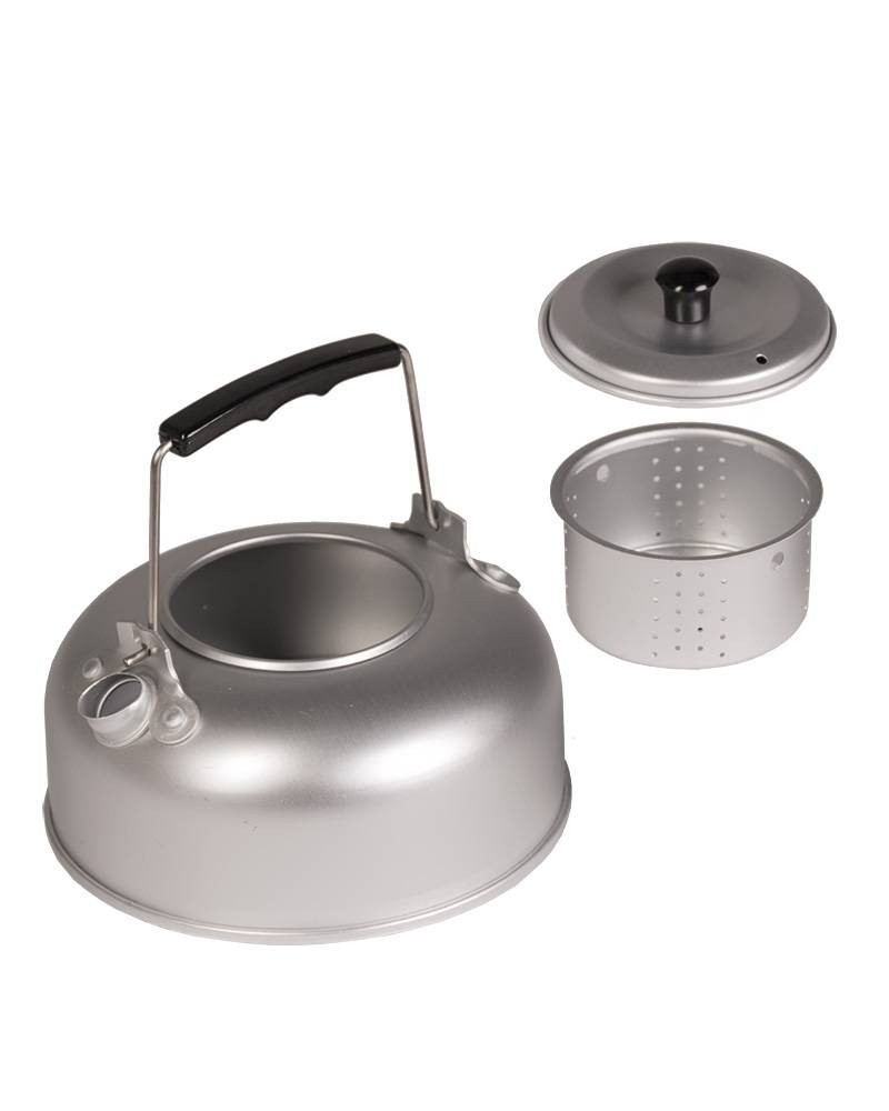 ALUMINIUM TEA KETTLE WITH STRAINER 800 ML MilTec® Trekking