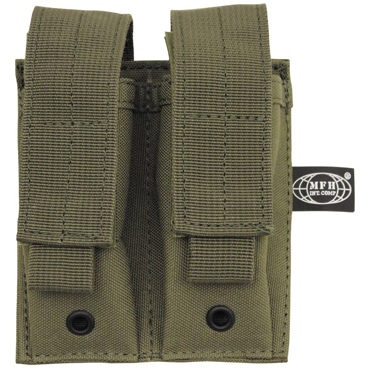 Ammo Pouch, double, "Molle", small, OD green OD Green Military