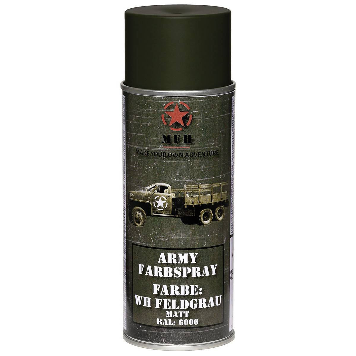 Army Spray Paint 400ml - WH FIELD GREY - RAL6006 - mat - 400 ml WH