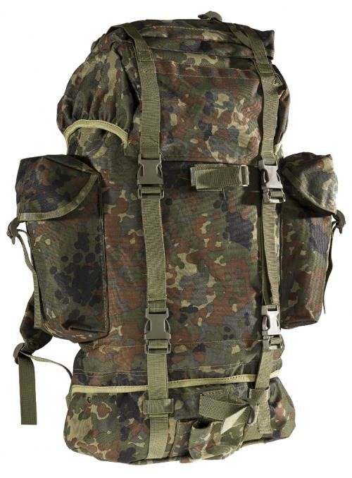 BACKPACK GERMAN ARMY COMBAT 65L 5COLOURS FLECKTARN CAMO Trekking