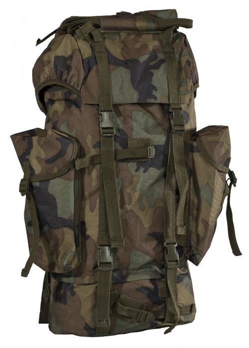 BACKPACK GERMAN ARMY COMBAT 65L WOODLAND CAMO Trekking \ Backpacks