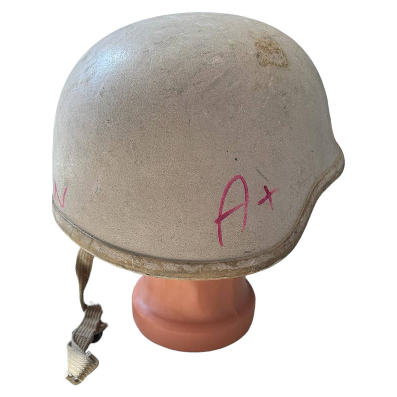 BALLISTIC HELMET PASGT MILITARY SURPLUS ROMANIAN ARMY BEIGE DECO