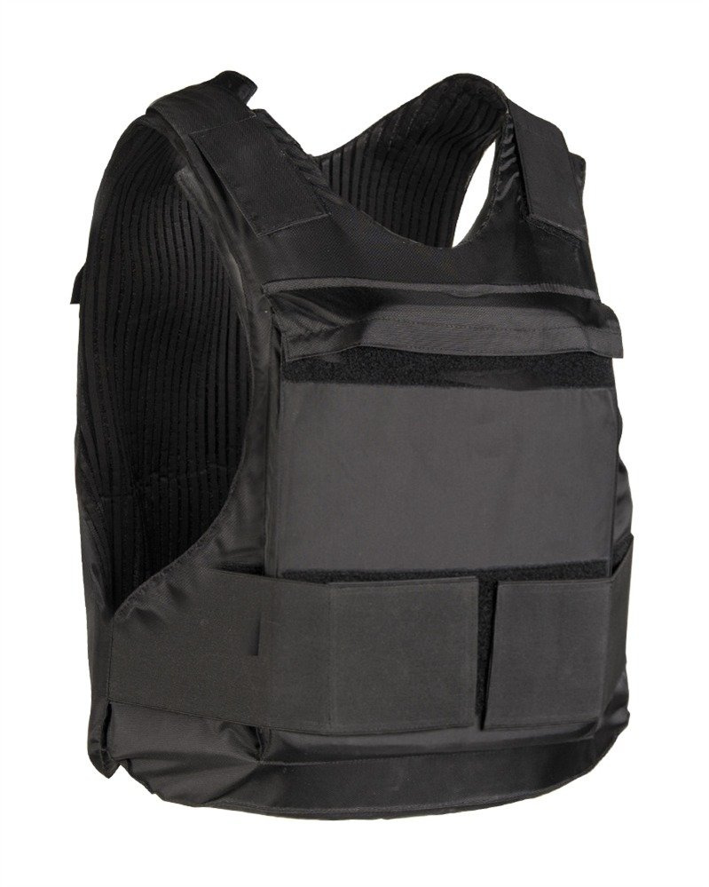 BALLISTIC PROTECTION VEST WITH PLATES BLACK Military Tactical