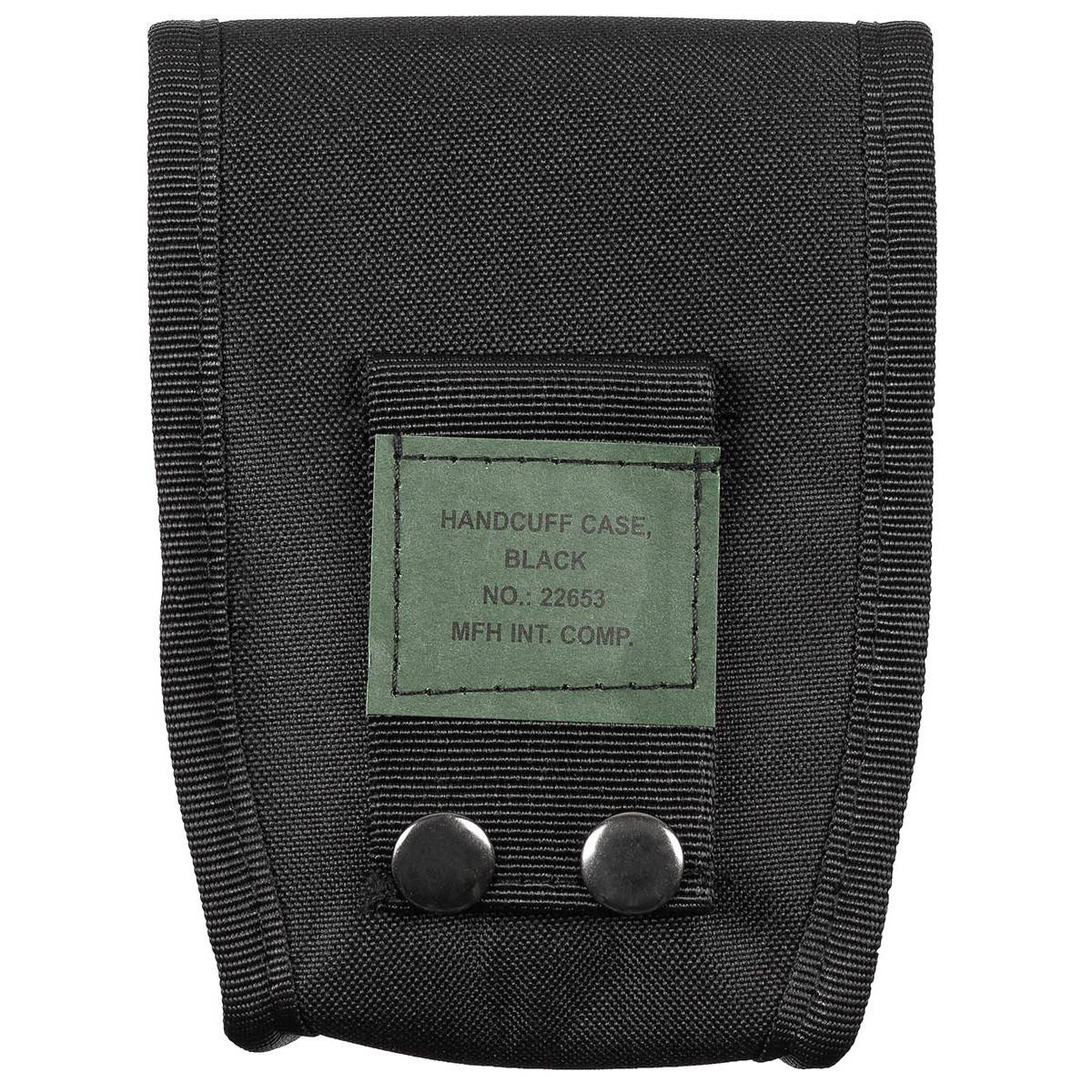 BELT HANDCUFF CASE NYLON MFH® BLACK Military Tactical \ Bags