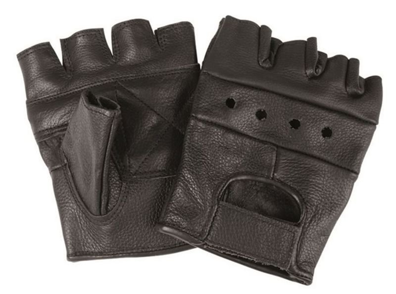 Tactical Fingerless Leather Gloves