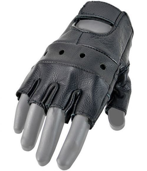 tactical fingerless leather gloves