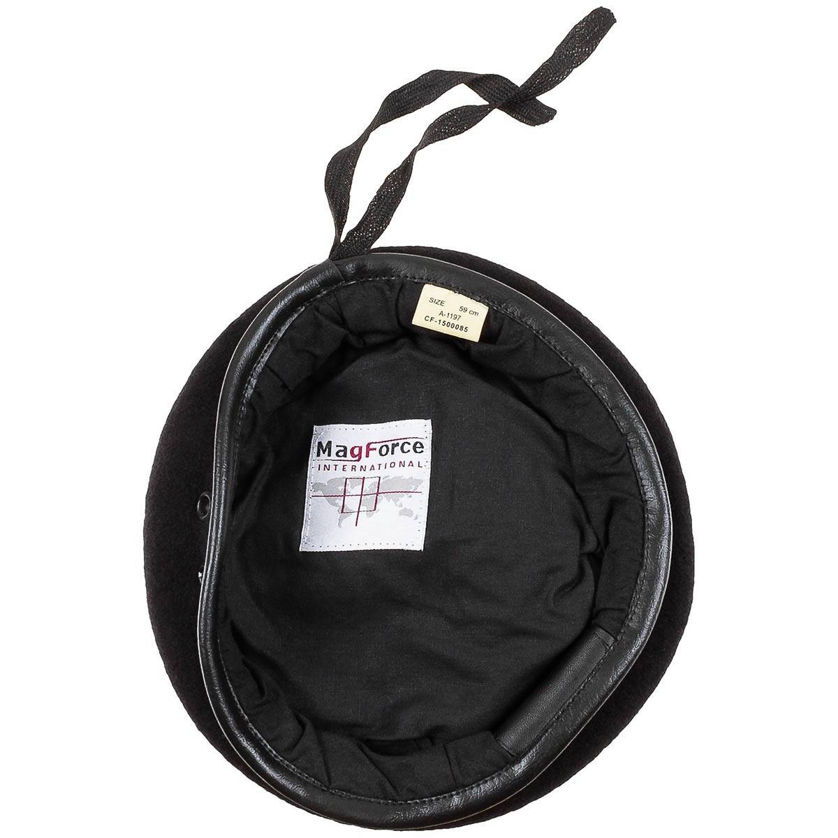 BLACK BERET MILITARY SURPLUS FROM THE FRENCH ARMY LIKE NEW BLACK