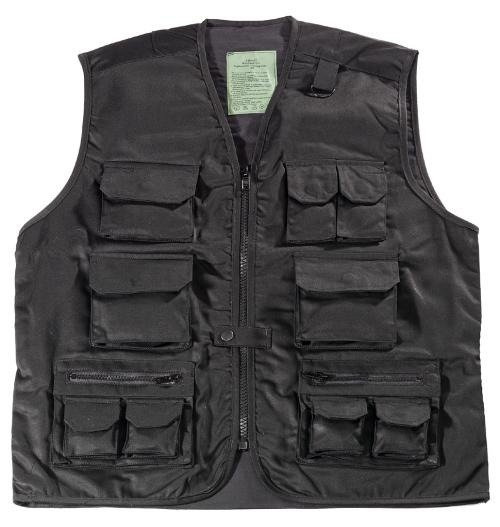 BLACK HUNTING & FISHING VEST Black Apparel \ Vests \ Hunting Fishing