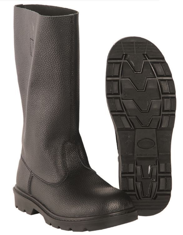 BLACK LEATHER JACK BOOTS Footwear \ High boots militarysurplus.ro