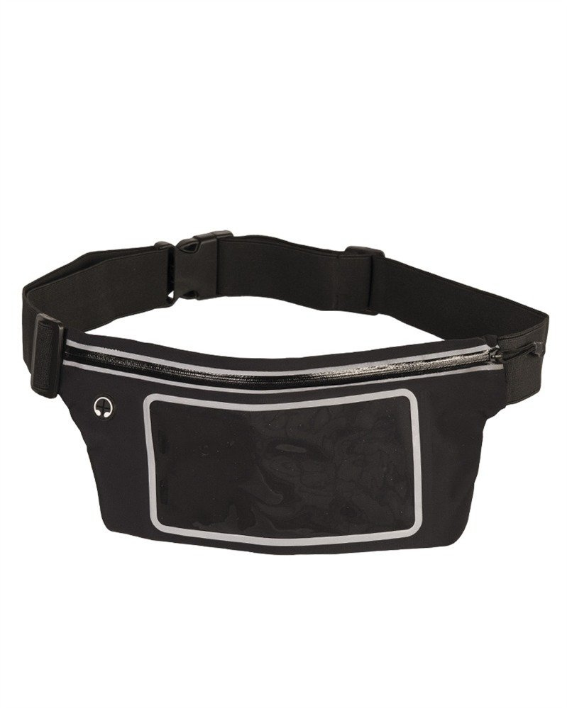 BLACK LYCRA® WAIST POUCH CLEAR Black Military Tactical \ Bags