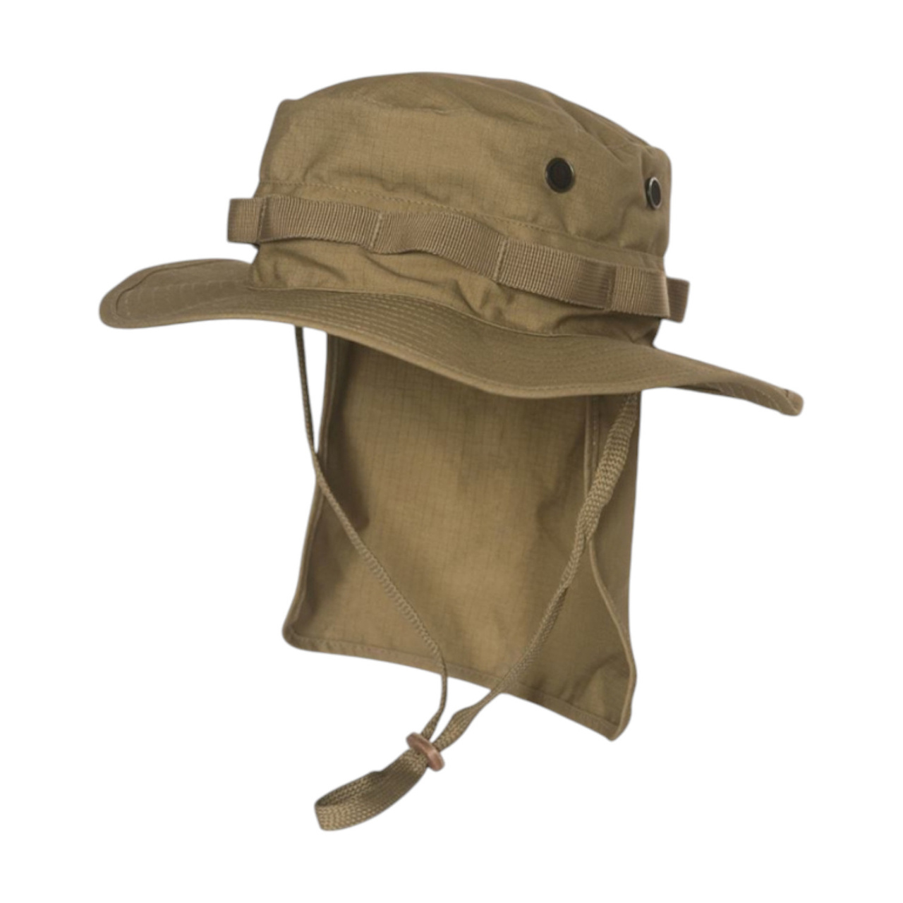 BRITISH BOONIE HAT WITH NECK FLAP - RIPSTOP - Mil-Tec® - COYOTE