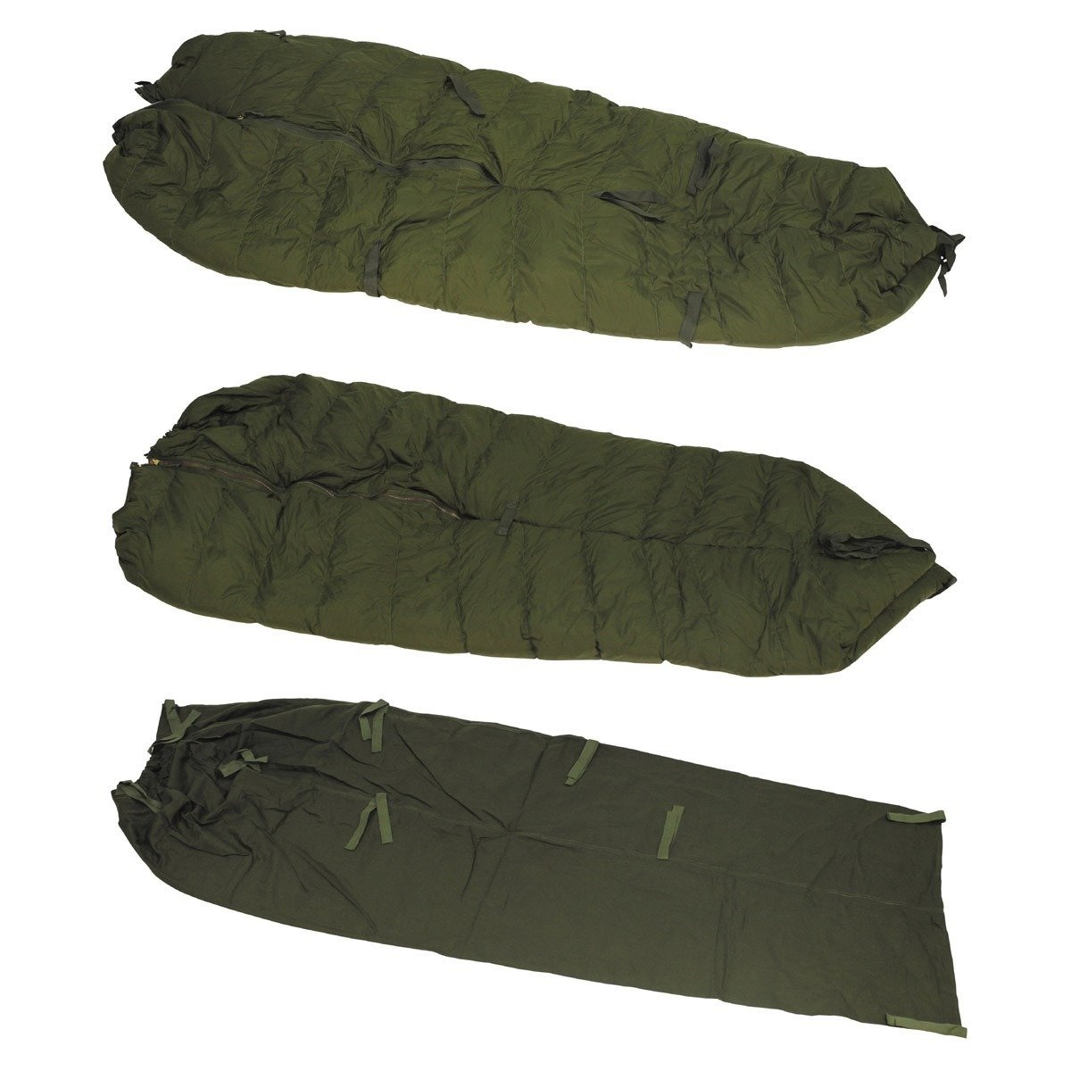 BW sleeping bag, winter, 5 pcs., used Military Surplus \ Used