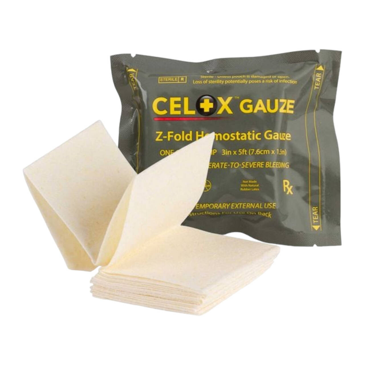 Celox Gauze ZFold Hemostatic Dressing Trekking \ Accessories