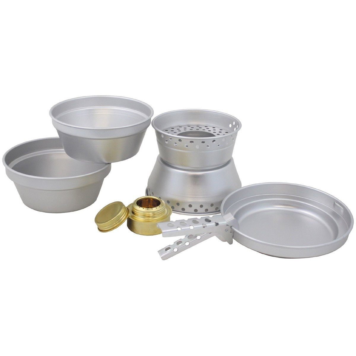 Cook Set "Premium", alu, mess kit, burner stand set Trekking