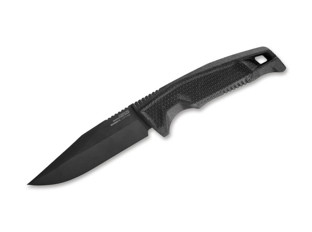 FIXED BLADE KNIFE RECONDO FX STRAIGHT EDGE BLACK Black Knives