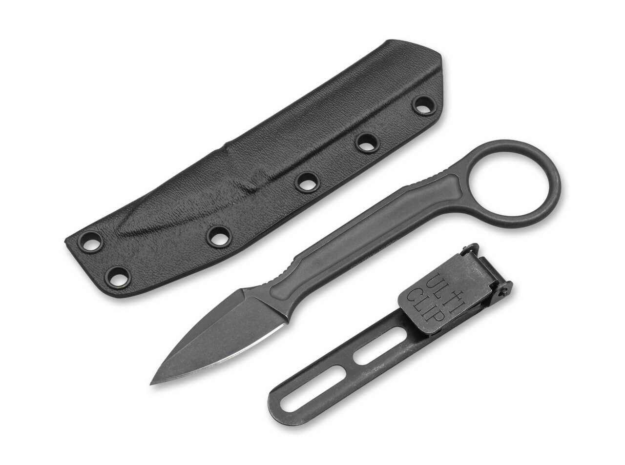 FIXED BLADE KNIFE "SPADE PLAIN" Bastinelli® Knives BLACK Knives
