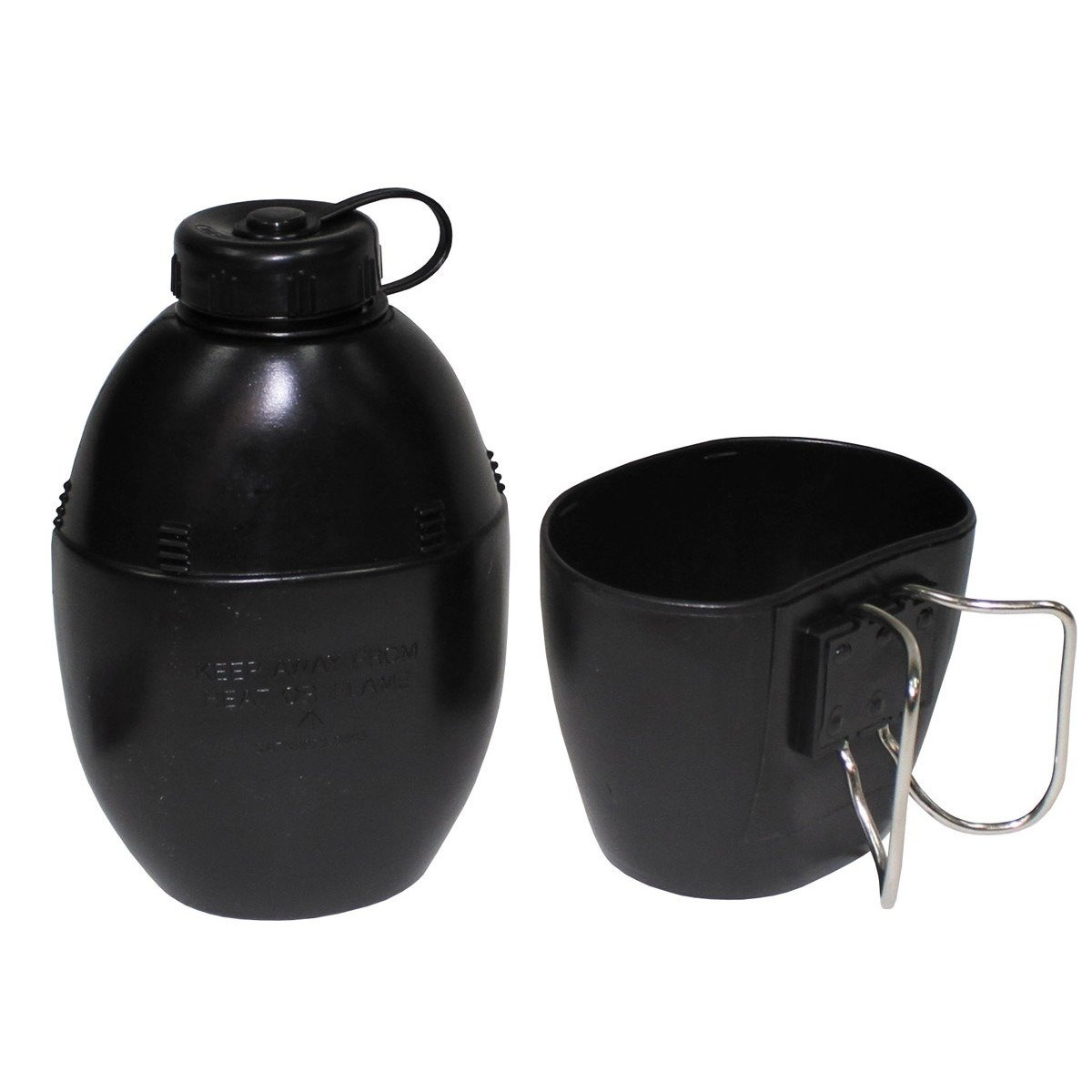 GB canteen, black, with cup Trekking \ Camping \ Camping accessories