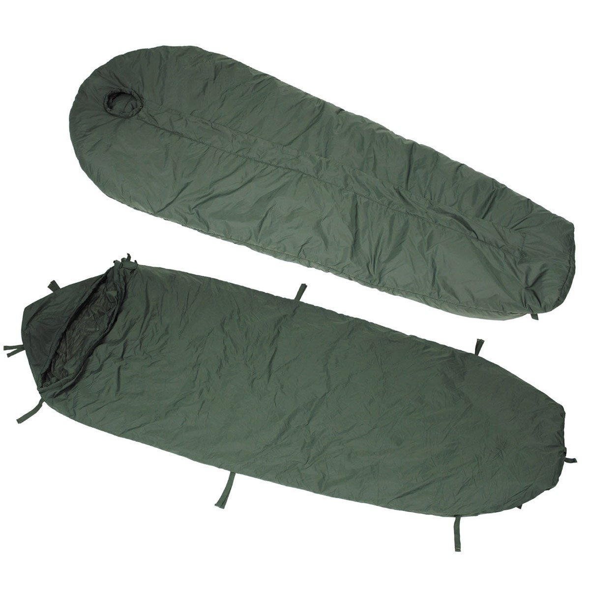 GB modular sleeping bag, 3 pieces, used Military Surplus \ Used Equipment \ Sleeping