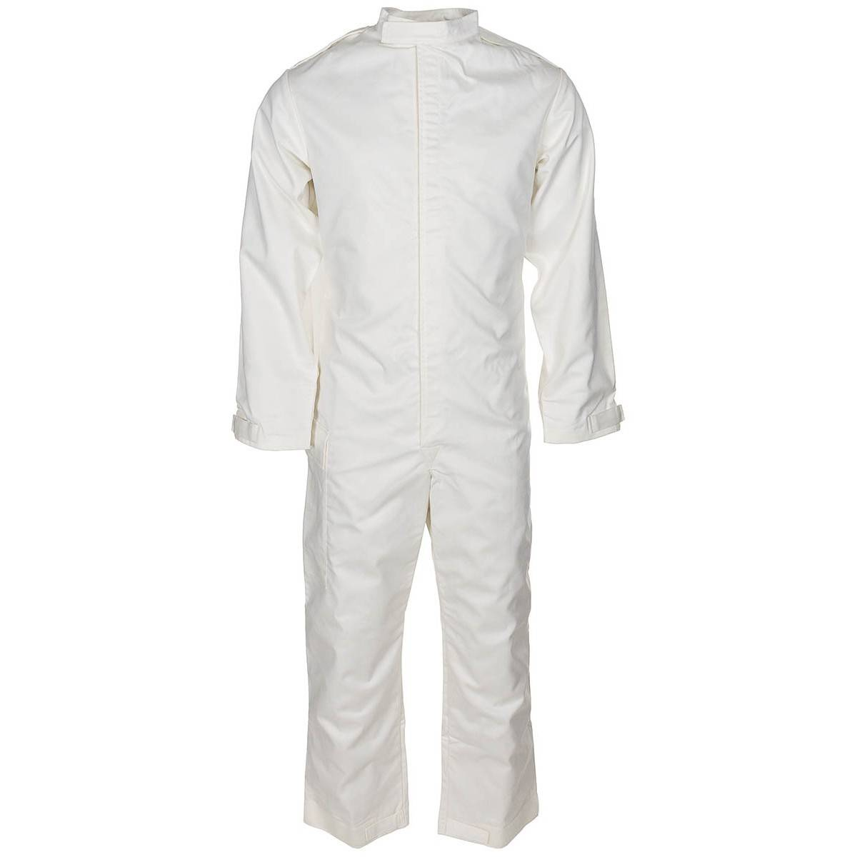white coveralls