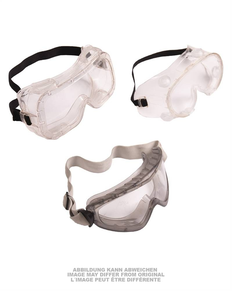 GERMAN CLEAR SAFETY GOGGLES DIFFERENT STYLES USED Military Surplus