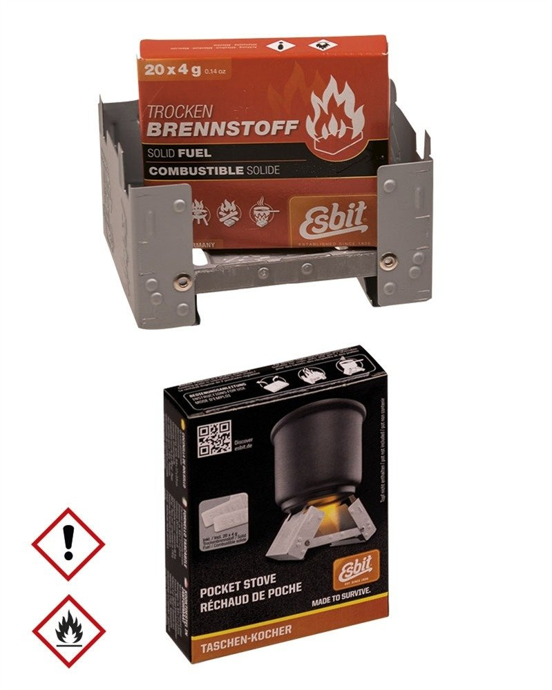 GERMAN ESBIT® FOLD. STOVE W.FUEL TAB. Trekking \ Camping \ Camping