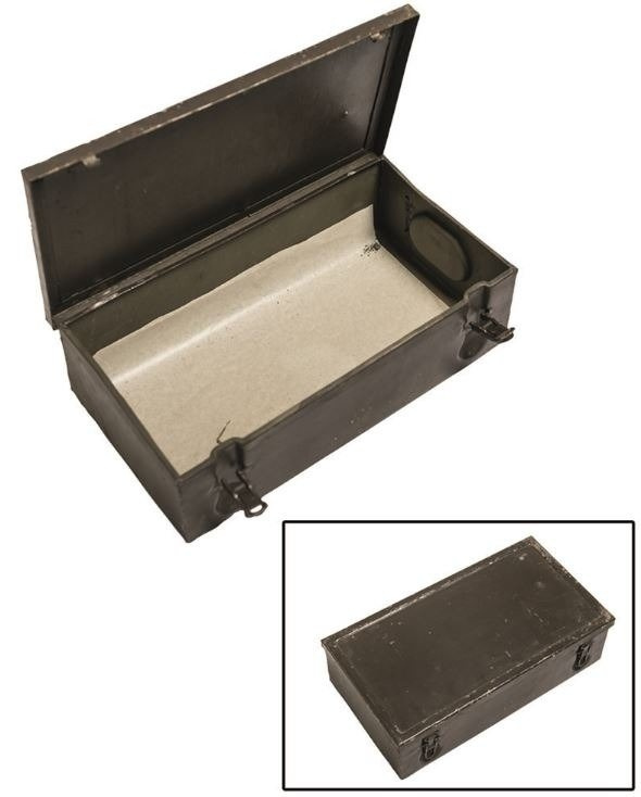 German WWII Original FirstAid Kit Overpainted Military Surplus