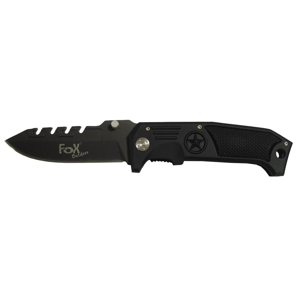 Jack Knife, onehanded, prongs, black militarysurplus.eu Army Navy