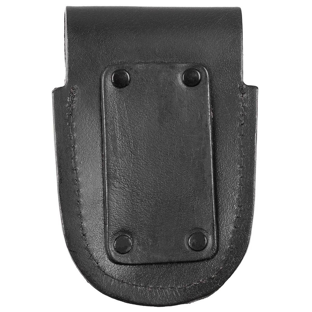 LEATHER HANDCUFF CASE MFH® BLACK Police, EMS & Fire Military