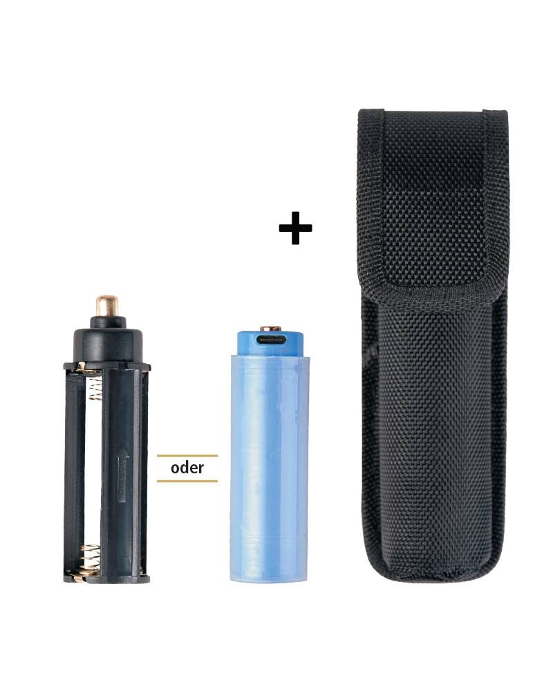 MISSION 1000 RECHARGE FLASHLIGHT BLACK MILTEC Military Tactical
