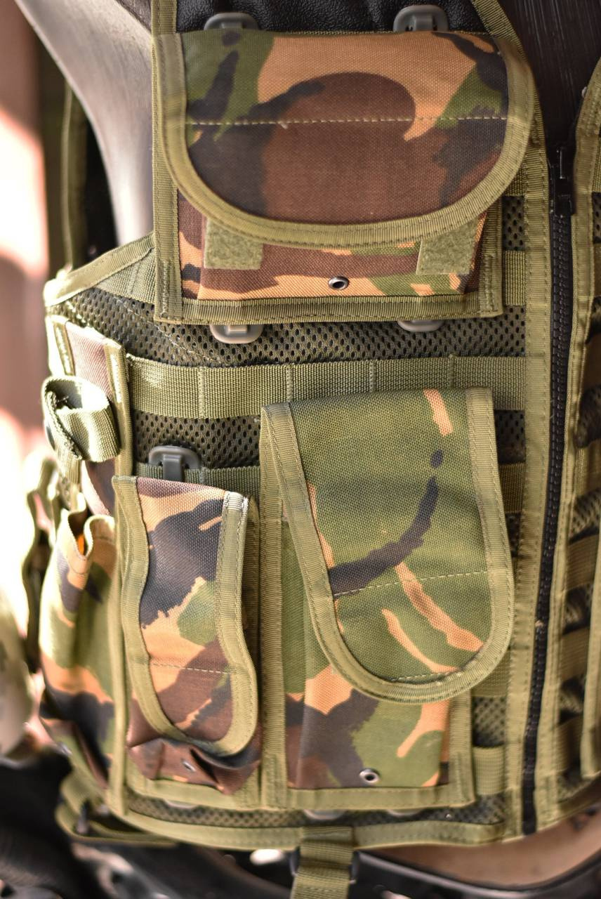 MOLLE TACTICAL VEST CAMOUFLAGE DPM MILITARY SURPLUS ROMANIAN ARMY