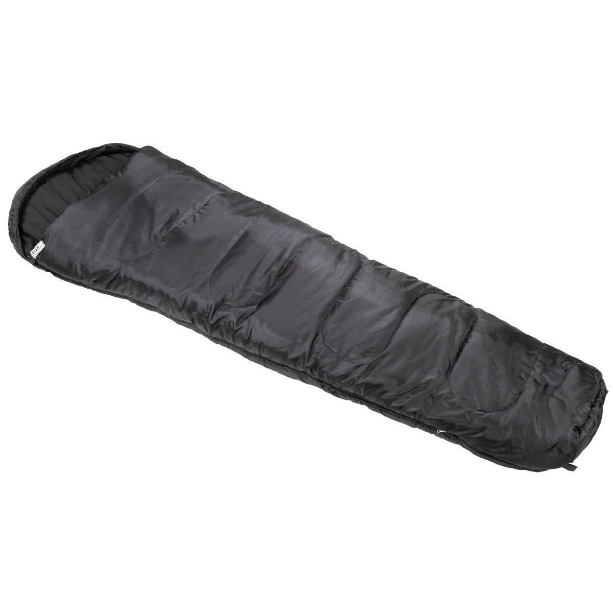 MUMMY SLEEPING BAG 2LAYER FILLING FOX OUTDOOR® BLACK BLACK