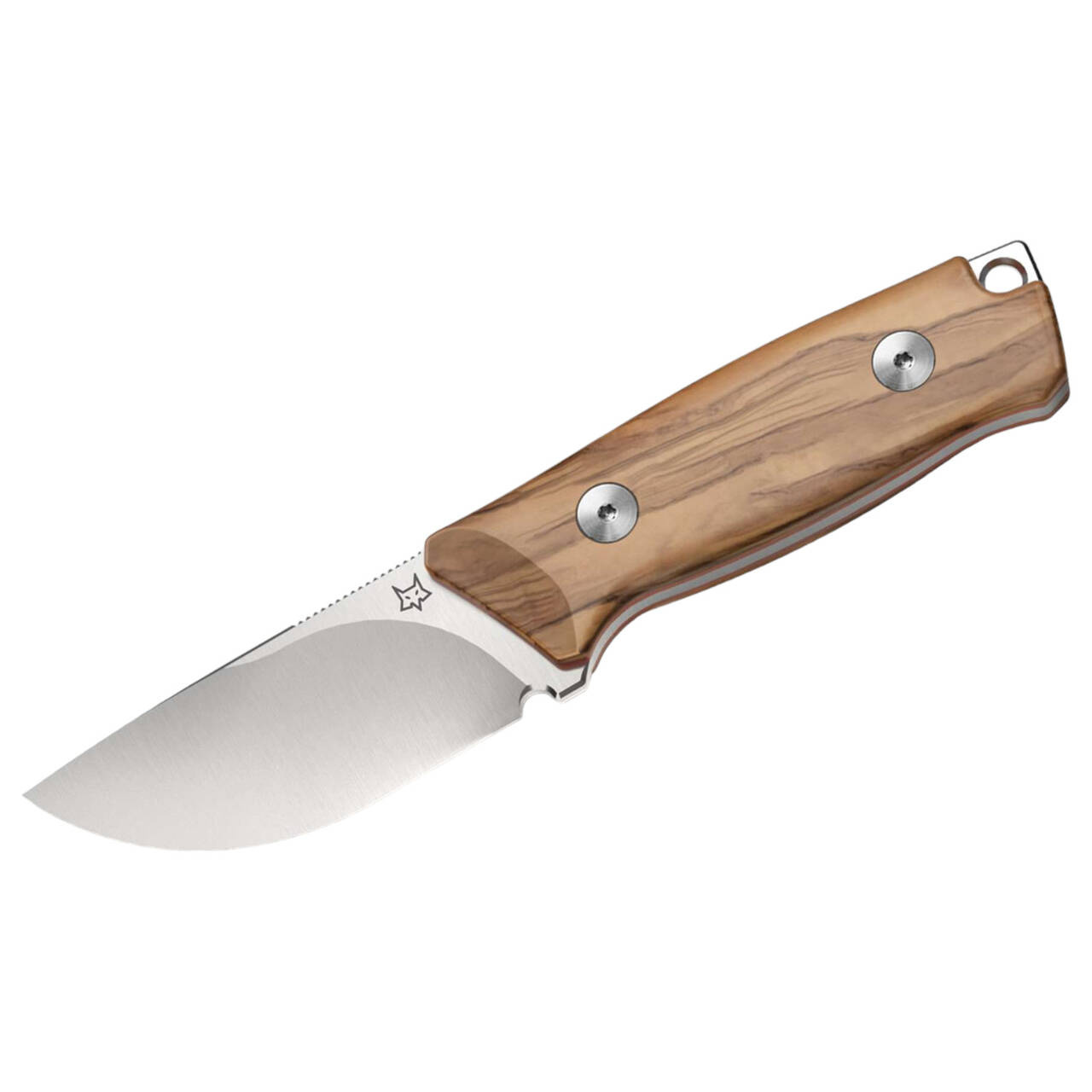 MUZZLE OLIVE WOOD FIXED BLADE KNIFE FOX KNIVES Knives \ Fixed Blade