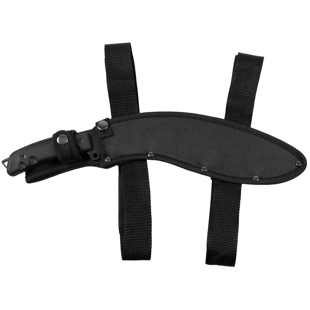 Machete, knife "Kukri",black with nylon sheath Military Tactical