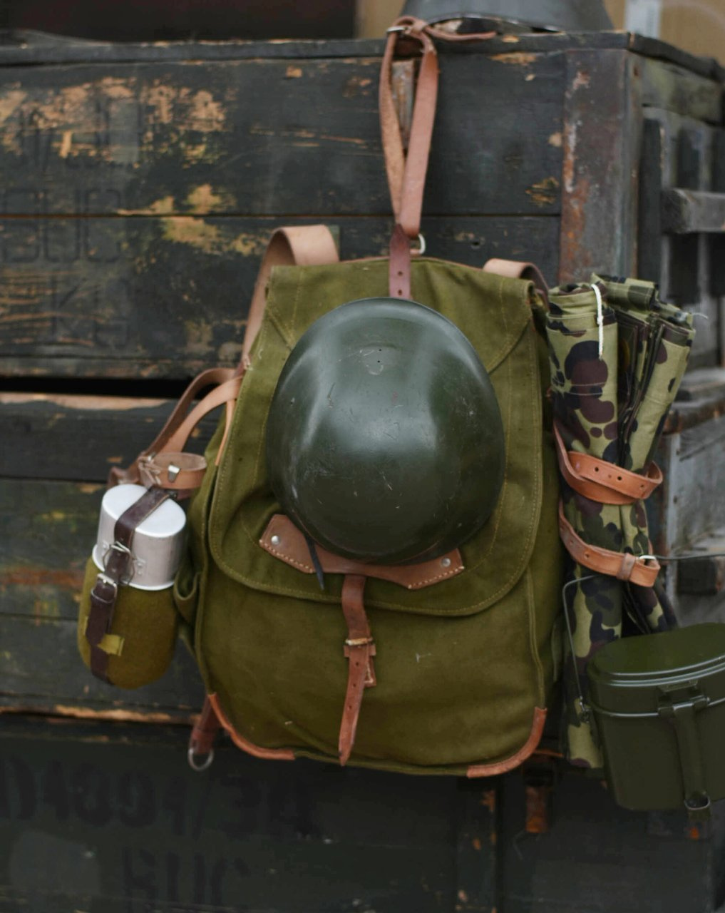 vintage military Ruck sack