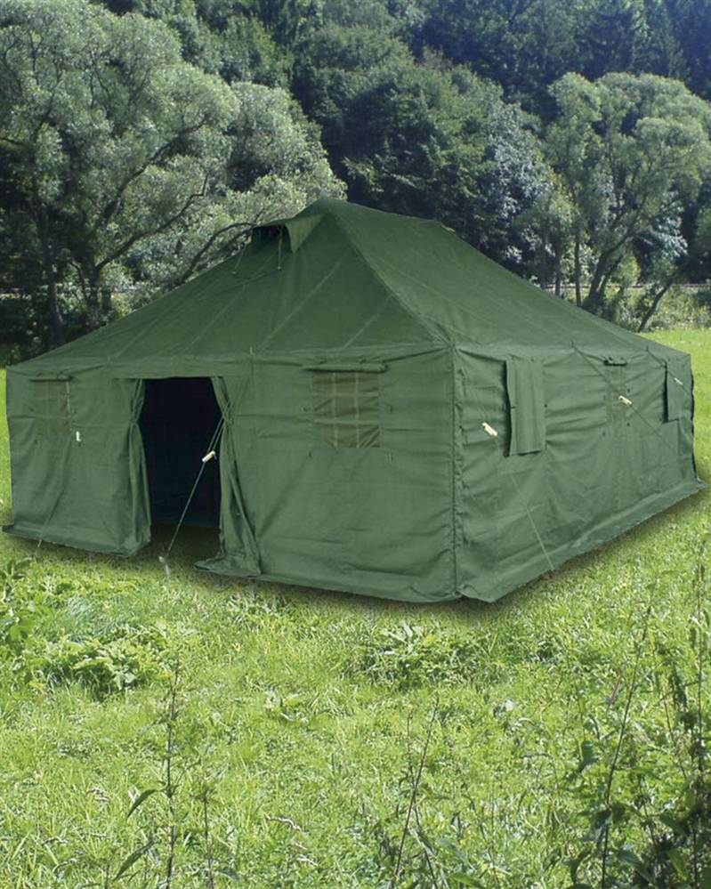 OD ARMY TENT POLYESTER 6 x 5 x 3,2 x 1,75 m 6 x 5 x 3,2 x 1,75 m