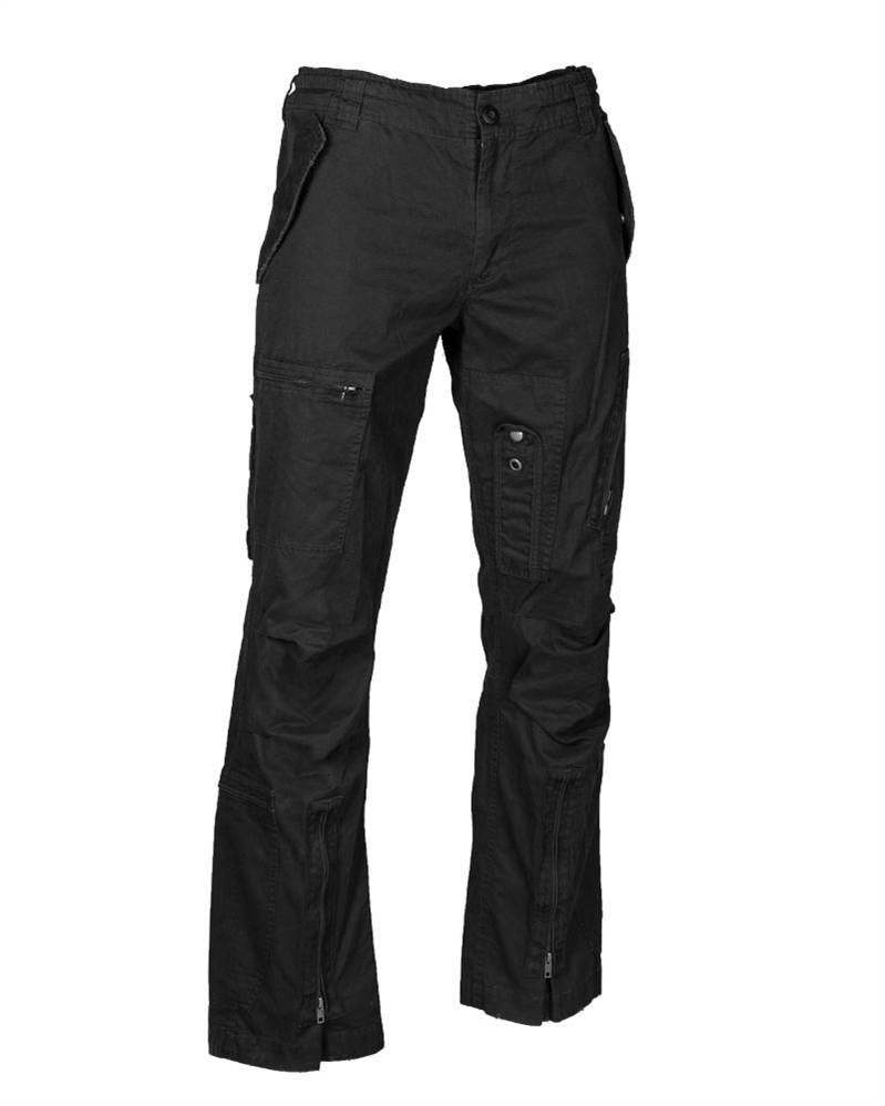 PILOT PANTS STRAIGHT CUT - COTTON - BLACK - MIL-TEC Black, Apparel \  Pants \ Field Pants , Army Navy Surplus - Tactical, Big  variety - Cheap prices