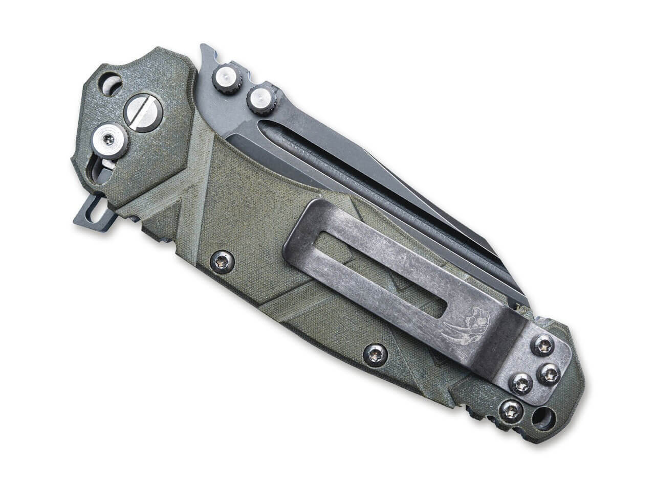 POCKET KNIFE WITH MICARTA HANDLE "MISTRAL" Wander Tactical® GREEN