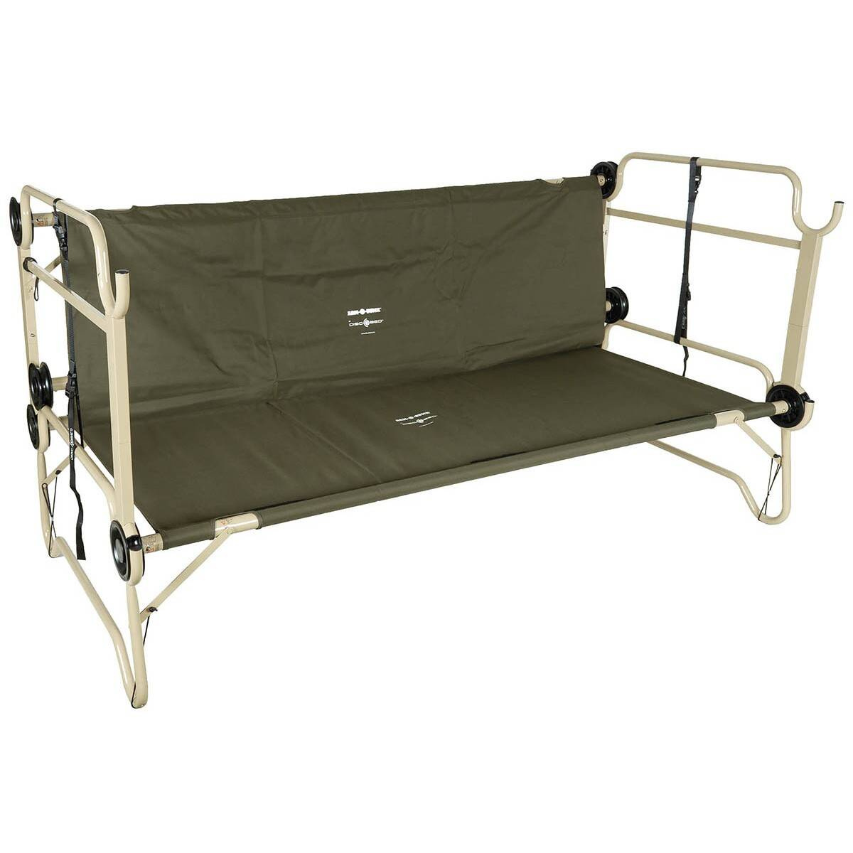 PORTABLE BUNK BED WITH SIDE POUCH OD GREEN MFH Military Tactical \ Sleeping \ Field Beds
