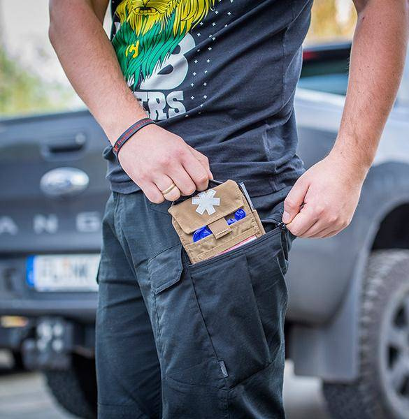 POUCH FOR FIRSTAID KIT POCKET MED INSERT® CORDURA® HelikonTex® OLIVE GREEN Olive Green